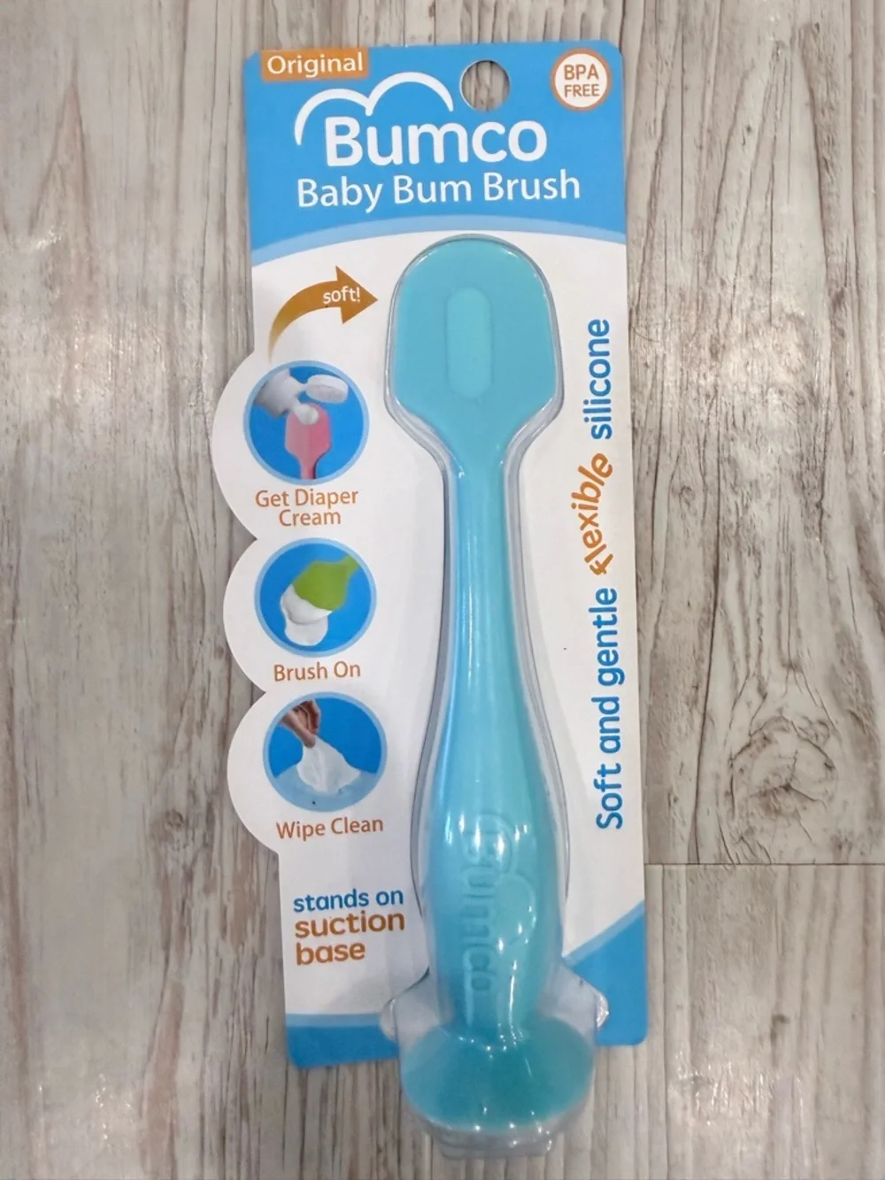 Baby Bum Brush Silicone Diaper Cream Applicator - Blue